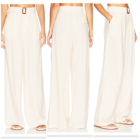 NWT~UFT/SELL Spell Everyday Wide-Leg pants M linen - Picture 5 of 6